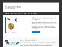 Tablet Screenshot of blog.gilliard.eti.br